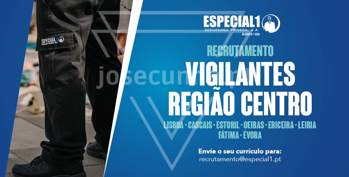 Recrutamento Vigilantes Algarve e zona centro